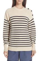 Women's Polo Ralph Lauren Stripe Wool Sweater - Ivory