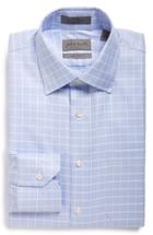 Men's John W. Nordstrom Traditional Fit Check Dress Shirt .5 33 - Blue