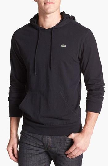 Men's Lacoste Jersey Hoodie (s) - Black