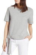 Women's Halogen Side Tie Knit Top - Grey