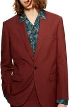 Men's Topman Casely Hayford Skinny Fit Suit Jacket R - Red