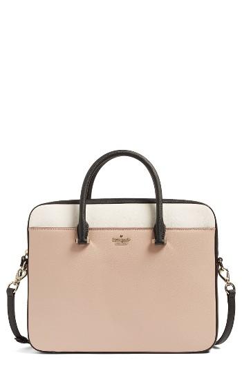 Kate Spade New York Saffiano Leather 13 Inch Laptop Bag - Brown