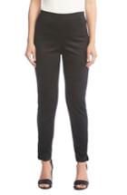 Women's Karen Kane Faux Suede Slit Cuff Pants - Black