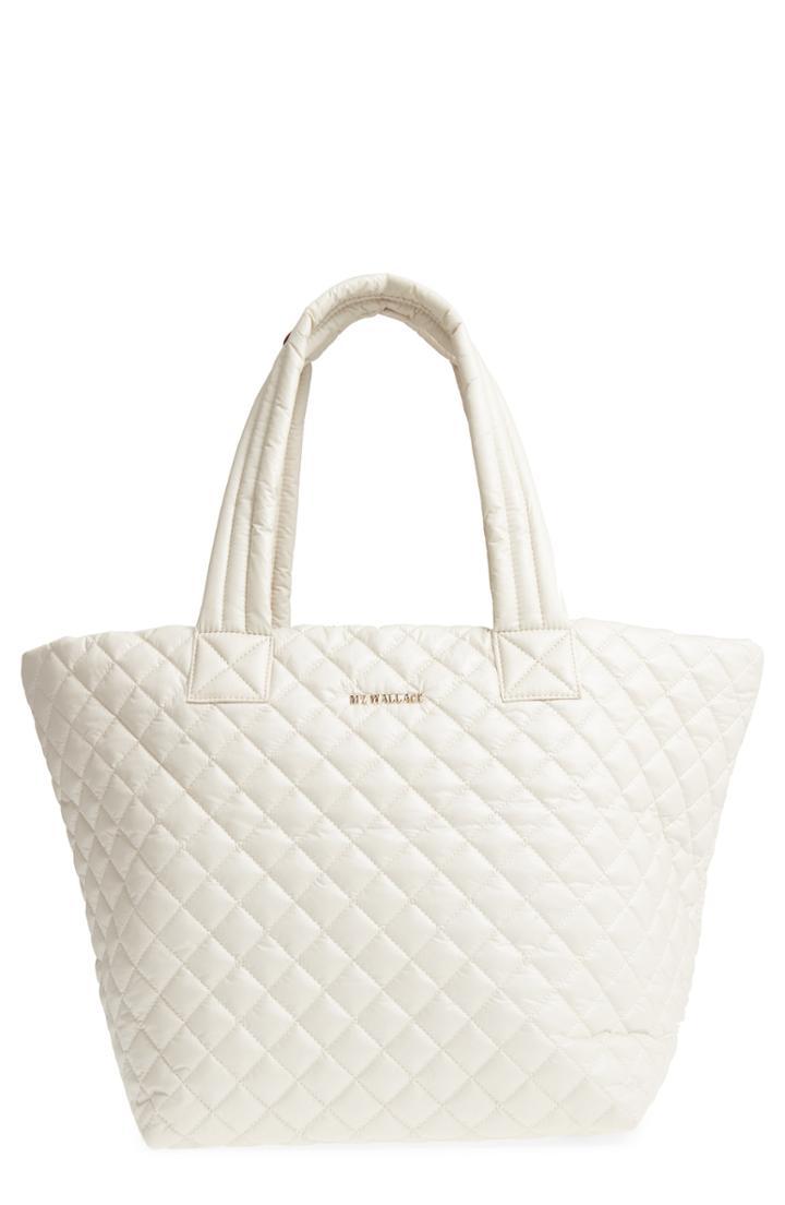 Mz Wallace Medium Metro Tote - White