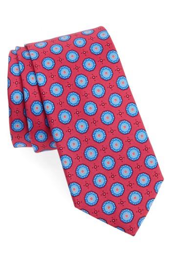 Men's Nordstrom Men's Shop Textured Pines Geometric Silk Tie