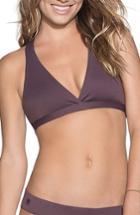 Women's Maaji Fig Swirl Reversible Bikini Top - Purple