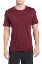 Men's Nike Hyper Dry Training Tee, Size - Burgundy
