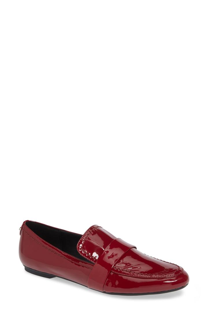 Women's Calvin Klein Olette Loafer .5 M - Red