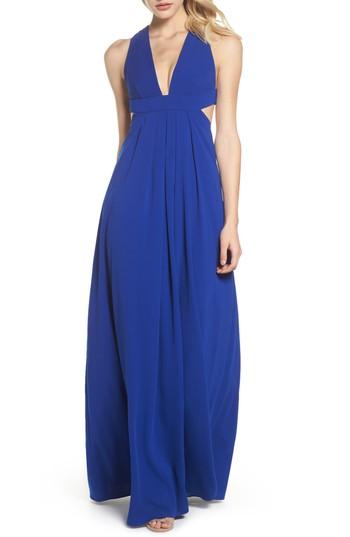 Women's Jill Jill Stuart Cutout Crepe Gown - Blue