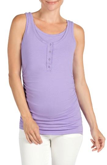 Women's Savi Mom Davie Maternity/nursing Tank - Purple