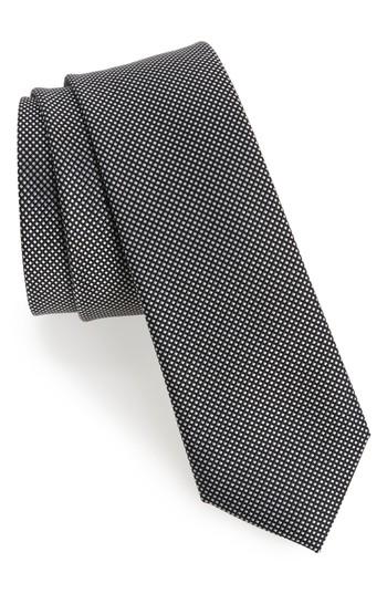 Men's Calibrate Black & White Silk Tie