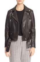 Women's Acne Studios Lambskin Mock Moto Jacket