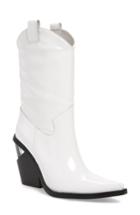 Women's Jeffrey Campbell Suborbit Western Bootie M - Ivory