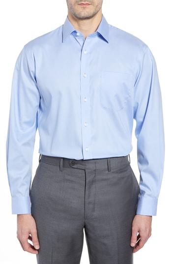 Men's Nordstrom Men's Shop Traditional Fit Non-iron Solid Dress Shirt .5 - 36 - Purple