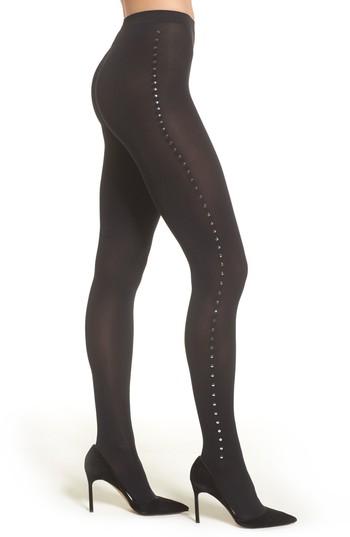 Women's Wolford Embellished Tights - Black