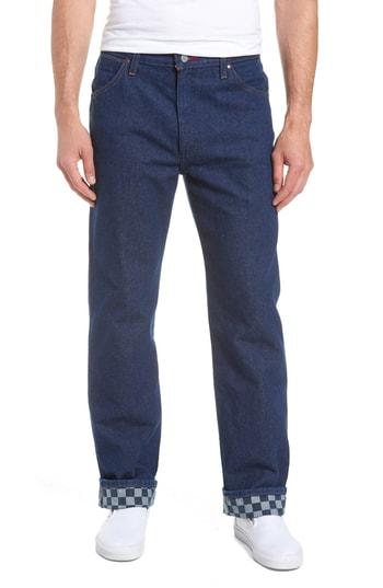 Men's Vans X Wrangler Straight Leg Jeans - Blue