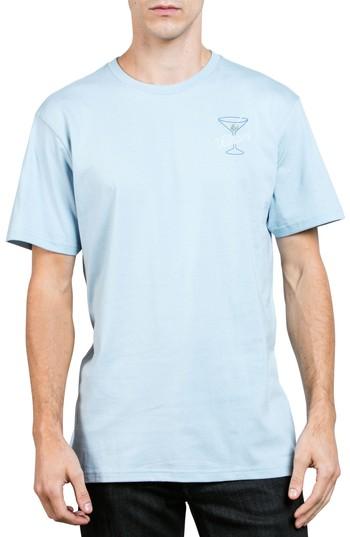 Men's Volcom Kneon Nights T-shirt, Size - Blue