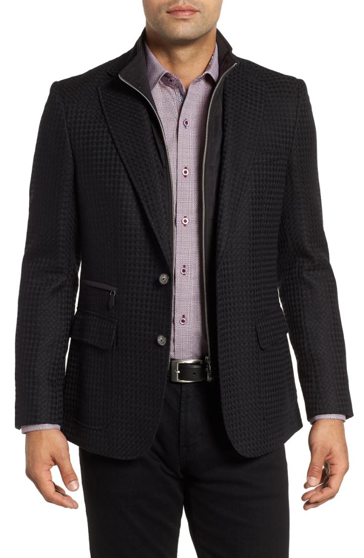 Men's Robert Graham Downhill Tailored Wool Sport Coat