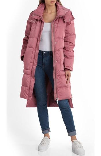 Women's Avec Les Filles Insulated Step Hem Puffer Coat - Pink