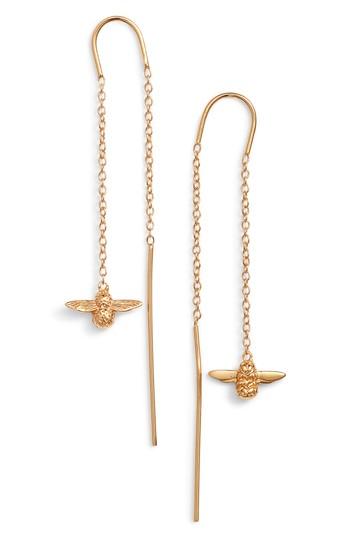 Women's Olivia Burton Bee Chain Thread Through Earrings