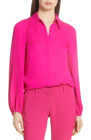 Women's A.l.c. Lori Silk Blouse - Pink