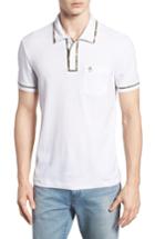 Men's Original Penguin Earl Camo Trim Polo - White