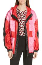 Women's Robert Rodriguez Celeste Colorblock Jacket - Red