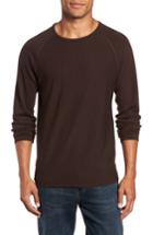 Men's Billy Reid Regular Fit Long Sleeve T-shirt - Brown