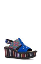 Women's Geox Sakely Platform Wedge Sandal Us / 35eu - Blue