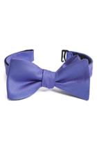 Men's Ted Baker London Solid Silk Bow Tie, Size - Purple