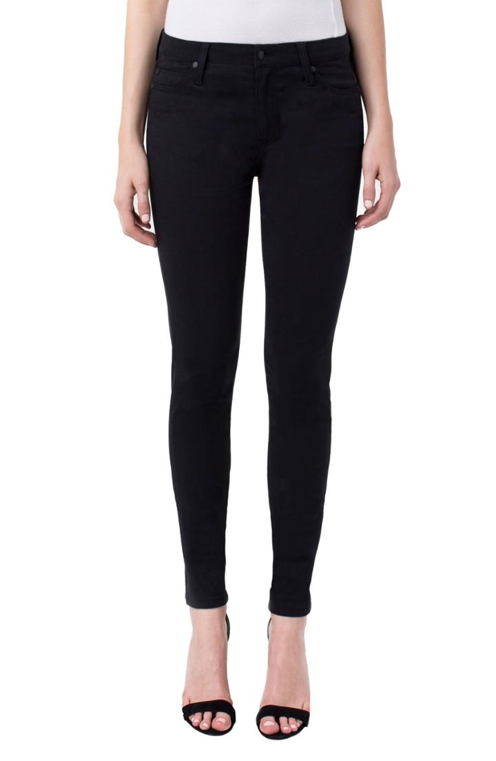 Women's Liverpool Abby Stretch Cotton Blend Skinny Pants - Black