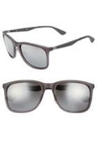 Men's Ray-ban 58mm Sunglasses - Matte Transparent Grey
