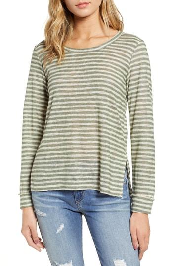 Women's Project Social T Tashi Stripe Reverse Seam Tee - Green