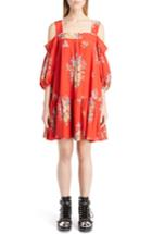 Women's Alexander Mcqueen Island Bouquet Cold Shoulder Dress