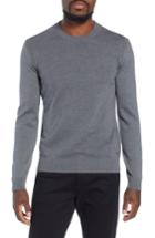 Men's Boss Ellegri Regular Fit Wool Pullover, Size - Grey