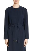 Women's St. John Collection Bella Double Weave Jacket, Size - Blue