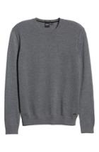 Men's Boss Ellegri Regular Fit Wool Pullover - Grey