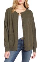 Women's Current/elliot The Destroyed Cardigan - Green