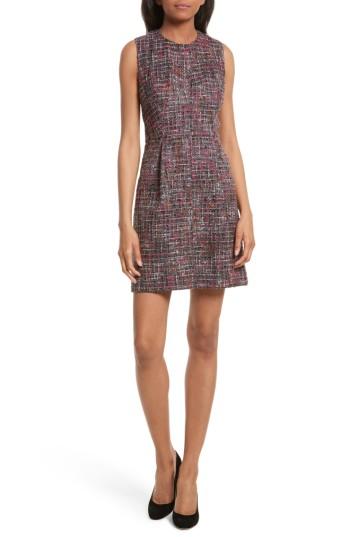 Women's Milly Coco A-line Tweed Dress - Grey