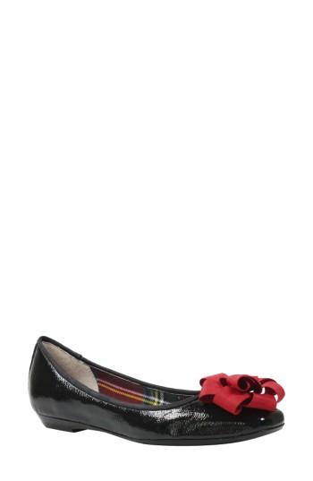 Women's J. Renee Babbie Bow Flat B - Black