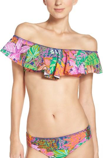 Women's Trina Turk Tropic Escape Off The Shoulder Bikini Top