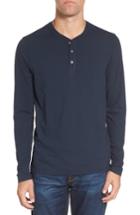 Men's Ag Clyde Long Sleeve Henley - Blue