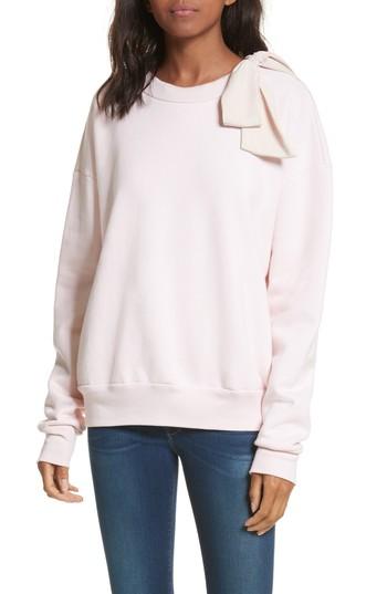Women's Frame Bow Sweatshirt - Pink