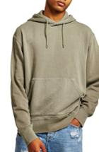 Men's Topman Classic Fit Tristan Hoodie - Green