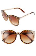 Women's A.j. Morgan Cat D 53mm Sunglasses - Tortoise