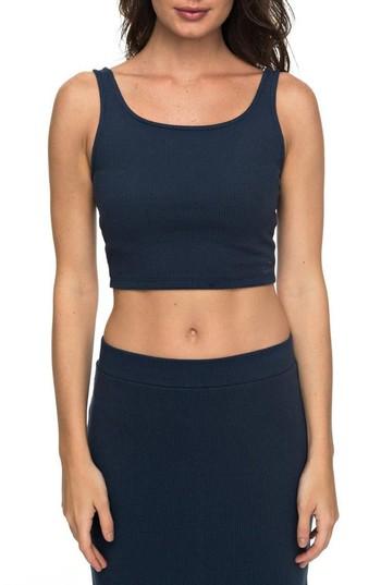 Women's Roxy Grenadin Island Twist Back Crop Top - Blue