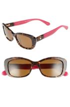 Women's Kate Spade New York Claretta 53mm Polarized Sunglasses - Havana/ Pink
