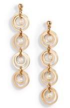 Women's Lele Sadoughi Tiered Hoop Earrings With Imitation Pearl