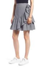 Women's 1901 Ruffle Gingham Miniskirt - Blue