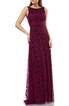 Women's Carmen Marc Valvo Infusion Embellished Lace Gown
